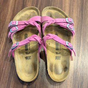 Birkenstock Fuchsia Braided Sandals